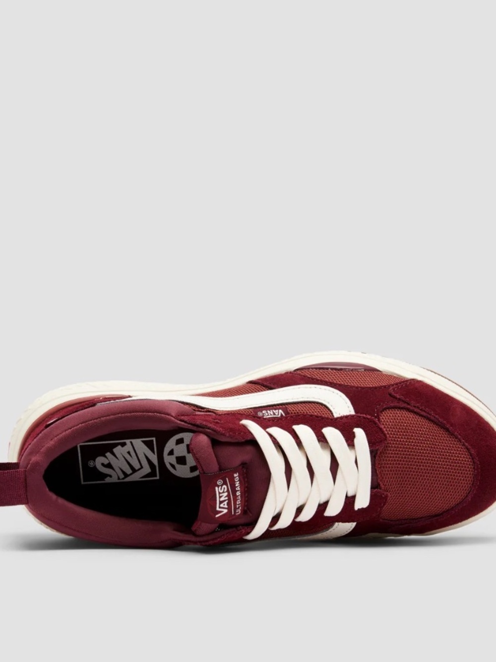 new women's 9.5 VANS ULTRARANGE NEO VR3 SHOES - PORT/TRUE WHITE - Picture 4 of 5